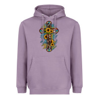Lavender cross Heavyweight Hoodie - JahusDesignShop