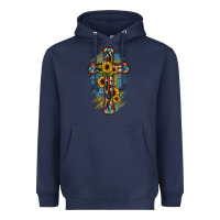 Navy cross Heavyweight Hoodie - JahusDesignShop