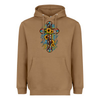 Toasted Coconut cross Heavyweight Hoodie - JahusDesignShop