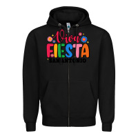 Black viva fiesta san antonio Zipper Hoodie - JahusDesignShop