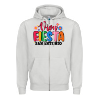 Dove Grey viva fiesta san antonio Zipper Hoodie - JahusDesignShop