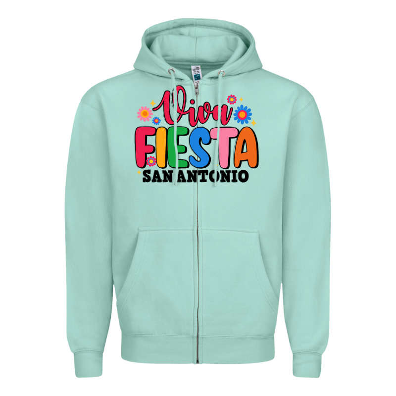Viva Fiesta San Antonio Zipper Hoodie by JahusDesignShop | Teevron