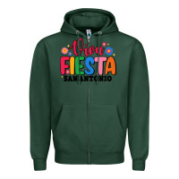 Sports Green viva fiesta san antonio Zipper Hoodie - JahusDesignShop