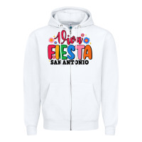 White viva fiesta san antonio Zipper Hoodie - JahusDesignShop
