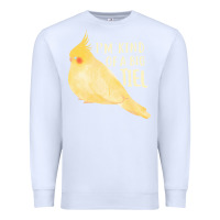White cockatiel t  shirt i’m kind of a big tiel t  shirt Premium Sweatshirt - linhVisuals
