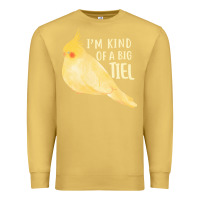Antique Gold cockatiel t  shirt i’m kind of a big tiel t  shirt Premium Sweatshirt - linhVisuals
