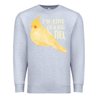 Heather Grey cockatiel t  shirt i’m kind of a big tiel t  shirt Premium Sweatshirt - linhVisuals