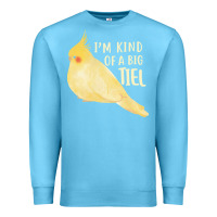 Ocean Blue cockatiel t  shirt i’m kind of a big tiel t  shirt Premium Sweatshirt - linhVisuals