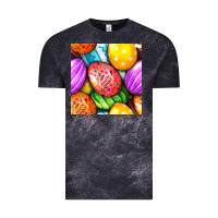 Cloud Black Happy Easter Eggs Seamless Pattern Vintage Tee - BundleAndBundleShop