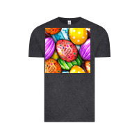 Vintage Black Happy Easter Eggs Seamless Pattern Vintage Tee - BundleAndBundleShop