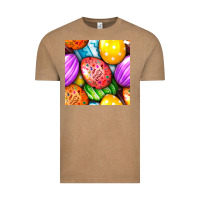 Vintage Coffee Happy Easter Eggs Seamless Pattern Vintage Tee - BundleAndBundleShop
