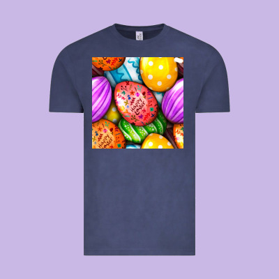 Happy Easter Eggs Seamless Pattern Vintage Tee Designed By Bundleandbundleshop