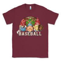 Burgundy Baseball gnomies Classic Tee - HowdyJamesFarm