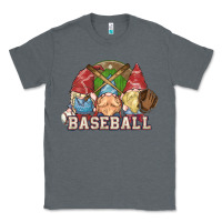 Charcoal Heather Baseball gnomies Classic Tee - HowdyJamesFarm