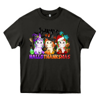 Asphalt happy hallothanksmas unicorn Heavy Core Tee - CowGirlArtShop