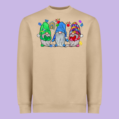 Autism Gnome Heavyweight Sweatshirt Designed By Jahusdesignshop