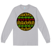 Moon Dust african masks round earrings Long Sleeve Tee - BundleAndBundleShop