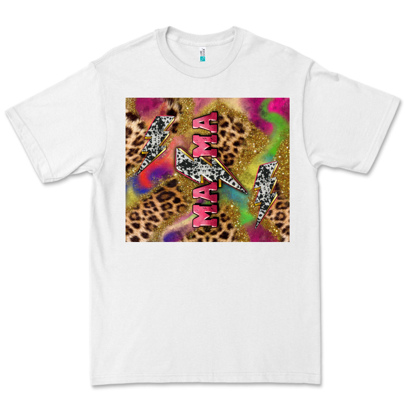 Colorful Leopard Lightning Bolt Tumbler Mother's Premium Tee by HowdyJamesFarm | Teevron