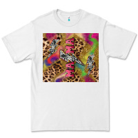 White Colorful leopard lightning bolt tumbler mother's Premium Tee - HowdyJamesFarm