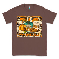 Chestnut just a girl who loves fall cowhide background Classic Tee - Jasminsmagicworld
