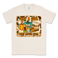 Natural just a girl who loves fall cowhide background Classic Tee - Jasminsmagicworld