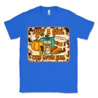 True Royal just a girl who loves fall cowhide background Classic Tee - Jasminsmagicworld