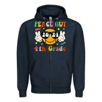 Navy peace out 2024 4th grade Zipper Hoodie - JahusDesignShop