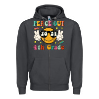 Smoke peace out 2024 4th grade Zipper Hoodie - JahusDesignShop