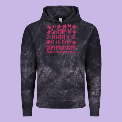 The Magic Is In Our Diference Vintage Hoodie Designed By Cowhidedigitalart