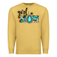 Antique Gold girl mom Premium Sweatshirt - JahusDesignShop