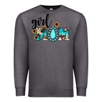 Charcoal Heather girl mom Premium Sweatshirt - JahusDesignShop