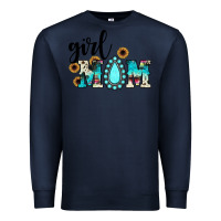 Navy girl mom Premium Sweatshirt - JahusDesignShop