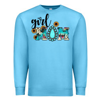 Ocean Blue girl mom Premium Sweatshirt - JahusDesignShop