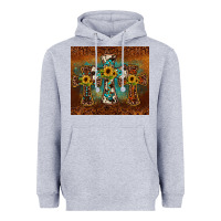 Heather Grey cross tumbler Heavyweight Hoodie - JahusDesignShop