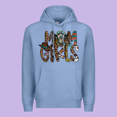 Mom Of Girls Premium Hoodie Designed By Racoondesign