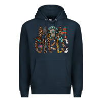 Navy mom of girls Premium Hoodie - RacoonDesign
