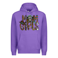 Purple mom of girls Premium Hoodie - RacoonDesign