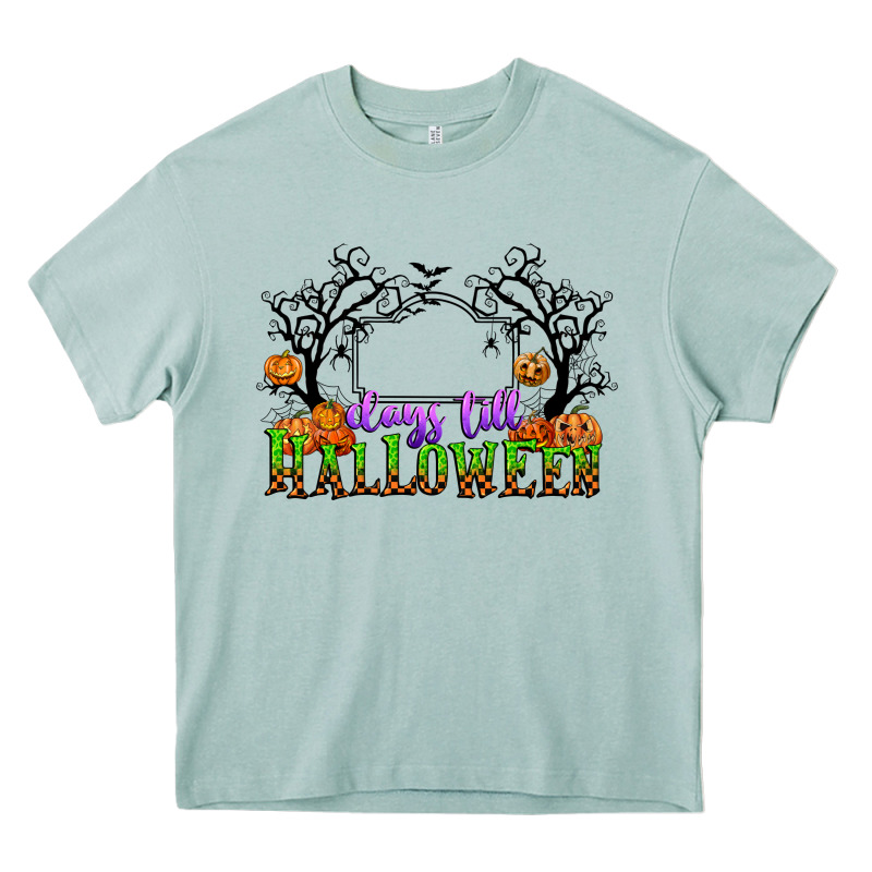 Days Till Halloween Heavy Core Tee by CowGirlArtShop | Teevron
