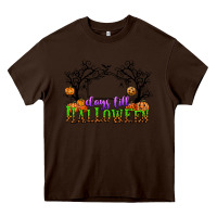 Chocolate Brown days till halloween Heavy Core Tee - CowGirlArtShop