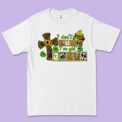 I Dont Need Luck Ive Got Jesus Premium Tee Designed By Cowgirlartshop