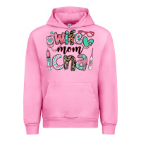 Fuchsia Pink wife mom cna certified nursing assistant Urban Hoodie - RanaPortraitStore
