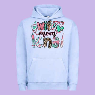 Wife Mom Cna Certified Nursing Assistant Urban Hoodie Designed By Ranaportraitstore