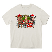 Cream Merry Christmas Y'all Heifers Heavy Core Tee - RanaPortraitStore