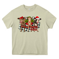Mossy Merry Christmas Y'all Heifers Heavy Core Tee - RanaPortraitStore