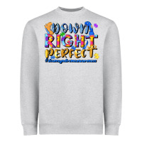 Heather Grey down right perfect Heavyweight Sweatshirt - JahusDesignShop