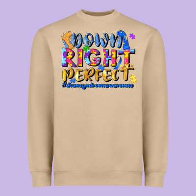 Down Right Perfect Heavyweight Sweatshirt Designed By Jahusdesignshop