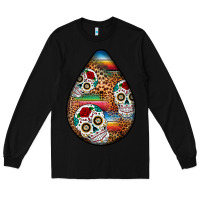 Black mexican teardrop  2 Long Sleeve Tee - BundleAndBundleShop