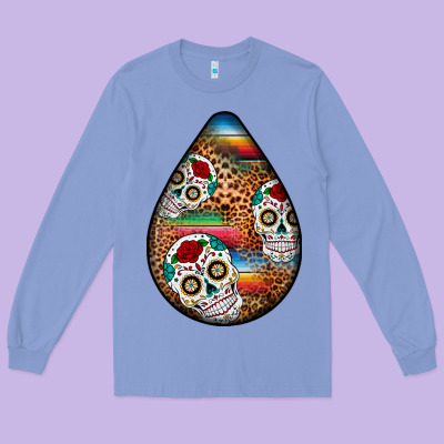 Mexican Teardrop  2 Long Sleeve Tee Designed By Bundleandbundleshop