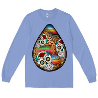 Colony Blue mexican teardrop  2 Long Sleeve Tee - BundleAndBundleShop