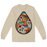 Mushroom mexican teardrop  2 Long Sleeve Tee - BundleAndBundleShop